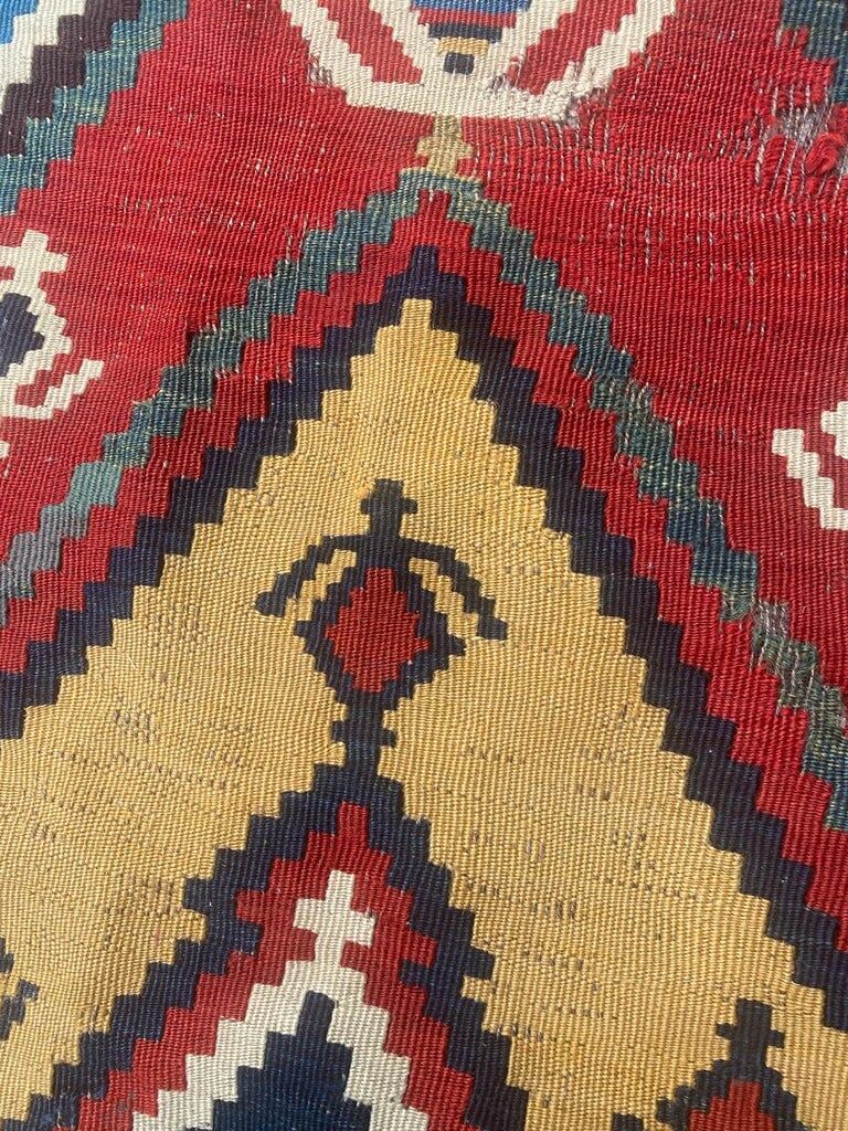 Kilim Qashqai ancient tribal 300x145 cm