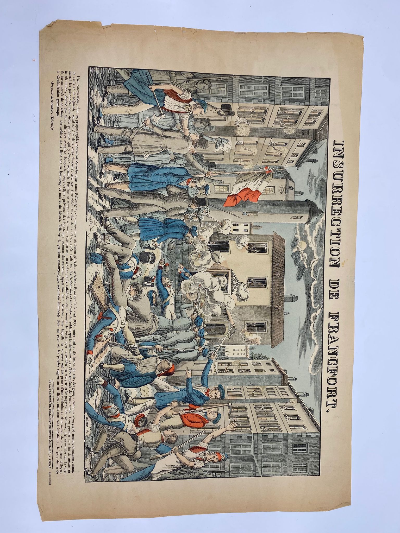 Image d'épinal 'Insurrection de Francfort'