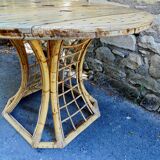 Bamboo foot table