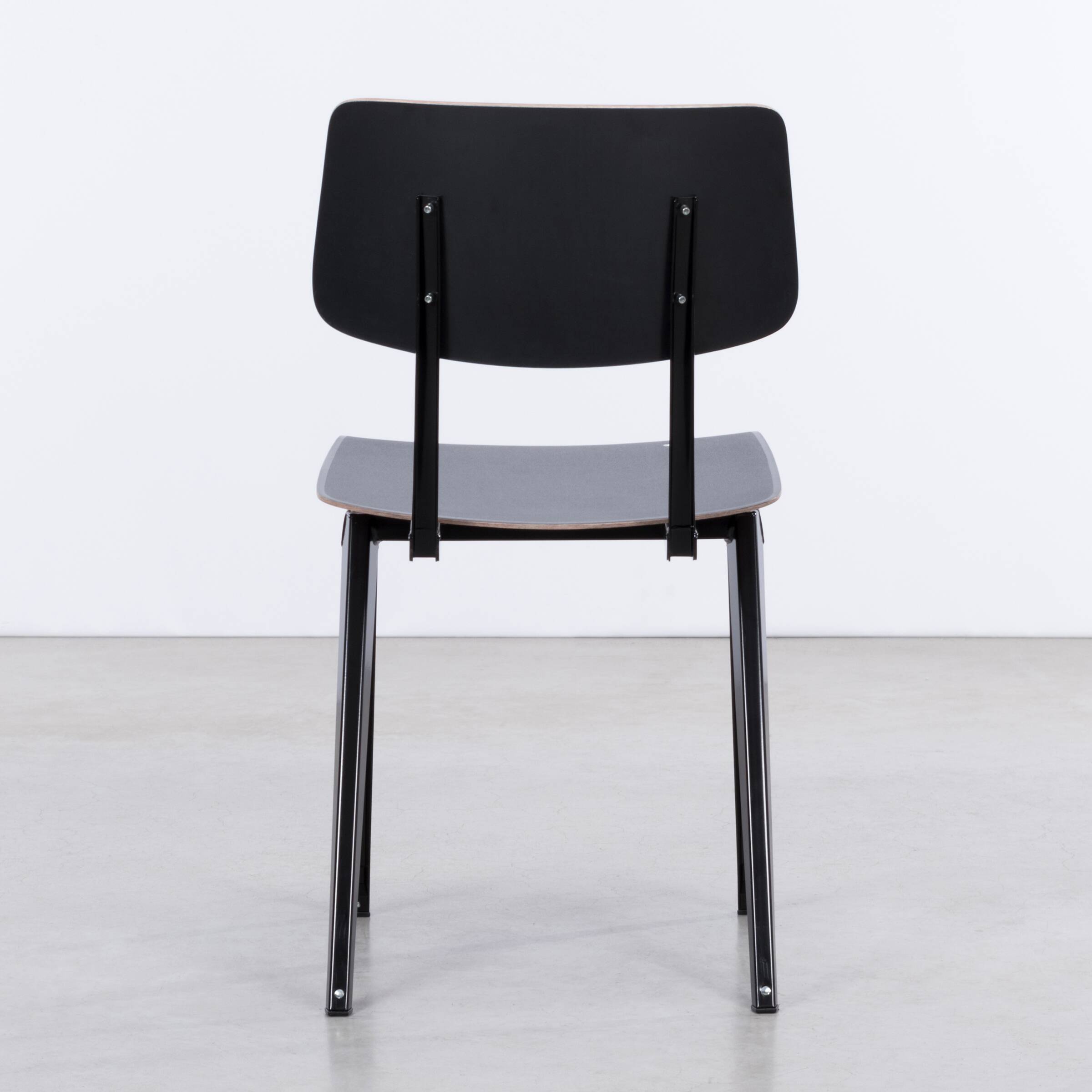 Industrial Galvanitas S16 Dining Chairs in Black, Netherlands