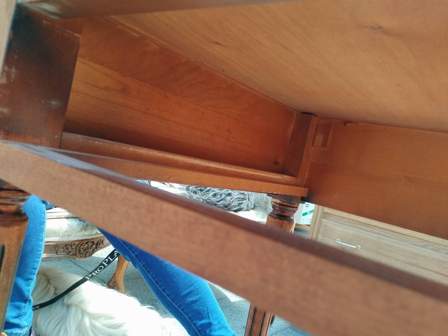 Old Louis XVI style flat desk