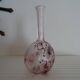 Acid-etched glass paste gourd vase signed bendor