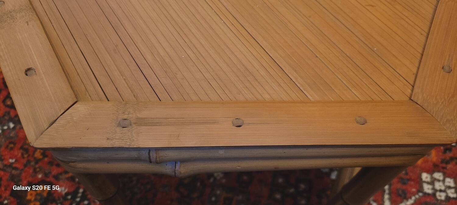 70's bamboo coffee tables