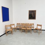 Sornay 80s beech chairs