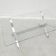 Chrome and glass coffee table, 1970
