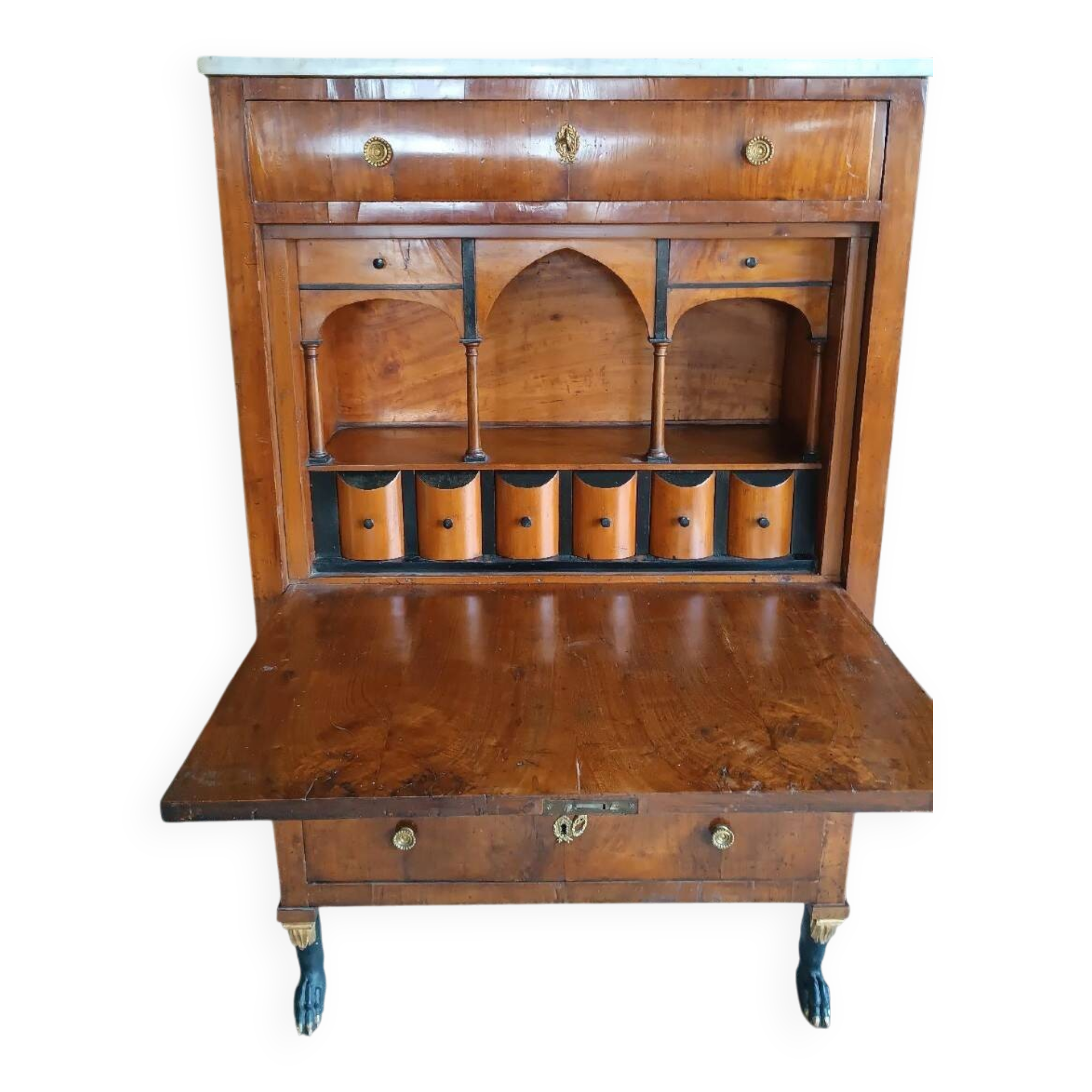 Original early 19th century Empire secretary - Lucca, Tuscany
