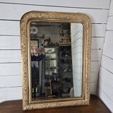 Old Louis Philippe style gilded mirror, 102cm H