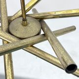 Mid-Century Modern 12 lights Brass chandelier by Stilnovo. Italy 1960s