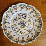 Malicorne earthenware plate Emile Teissier