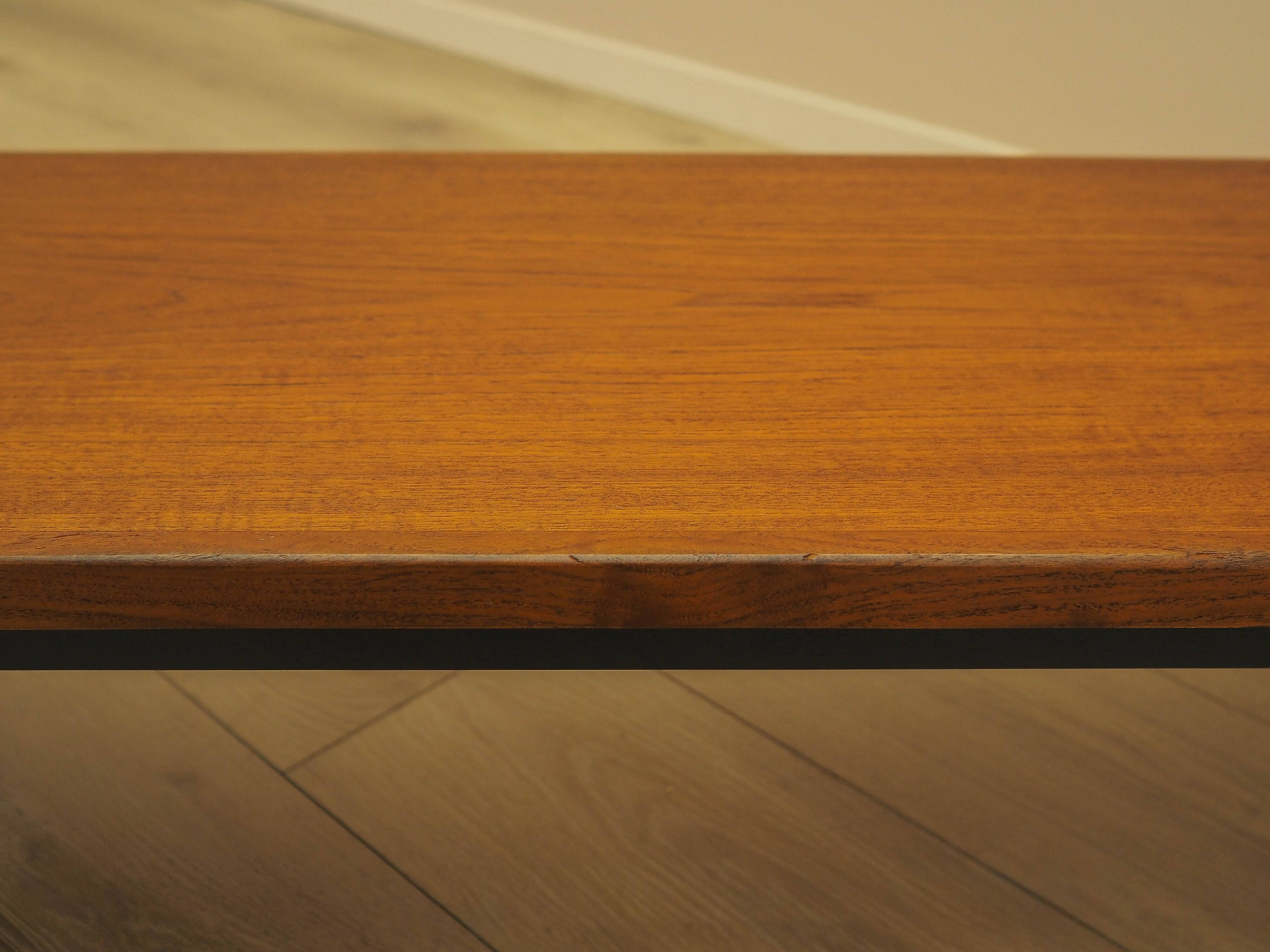 Teak sideboard, low Danish console, 1970s