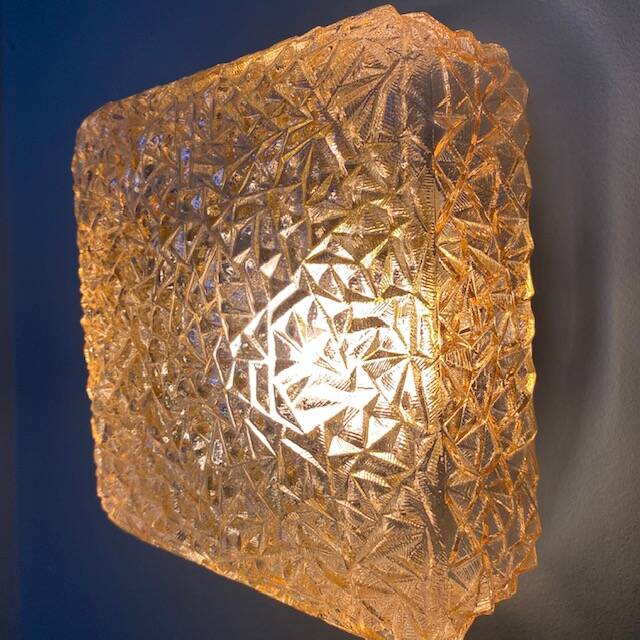 Eickler amber glass ceiling light