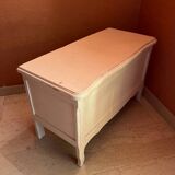 White wooden storage chest
