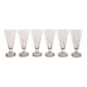 Set di 6 bicchieri campari long drink "greca" di matteo thun per alessi, italy, 1980s