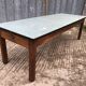 Vintage farm table from the reconstruction period in fir.