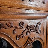 Small Louis XIV style oak bookcase, 19th century