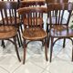 Set of 12 mismatched bistro chairs Baumann & Fischel 1930