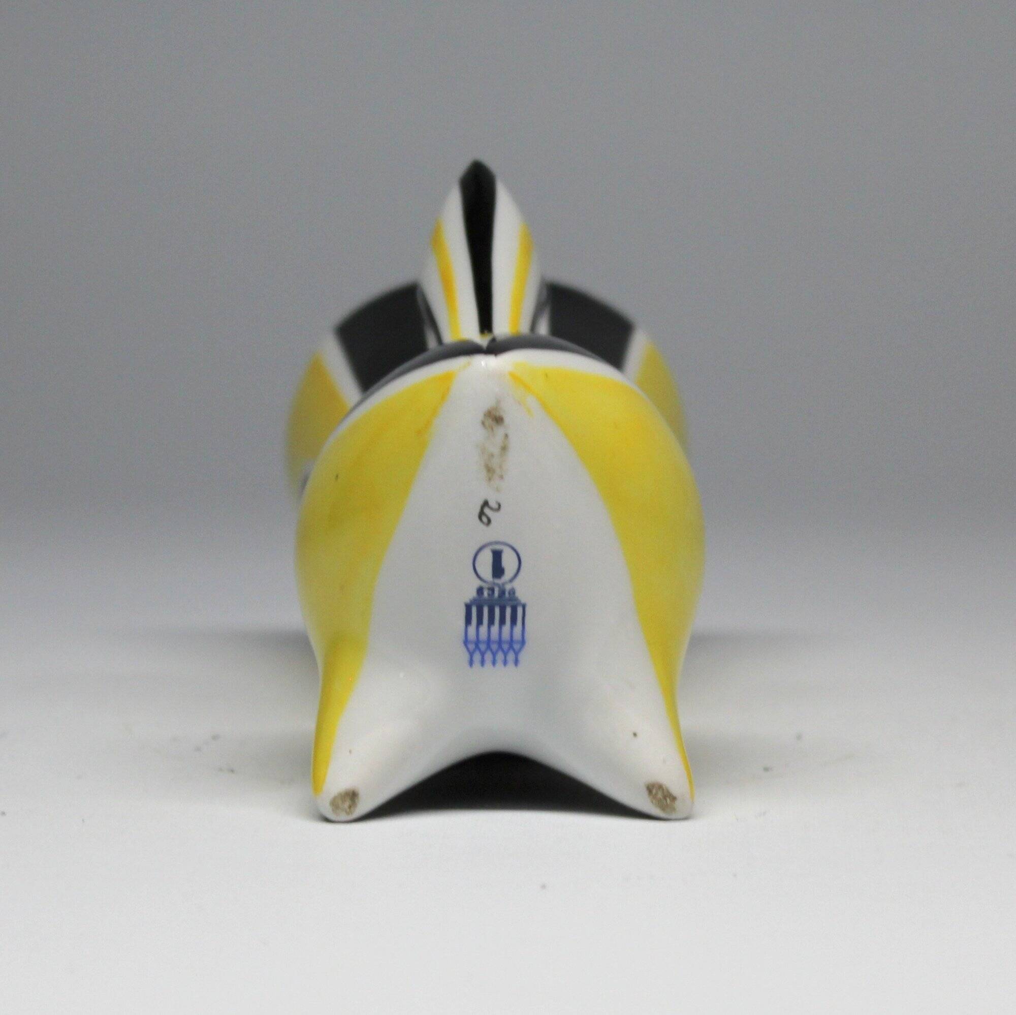 Vintage Vase • B&W “Wasp” Series • János Török • Zsolnay • 1950