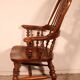 19th century Windsor oak armchair