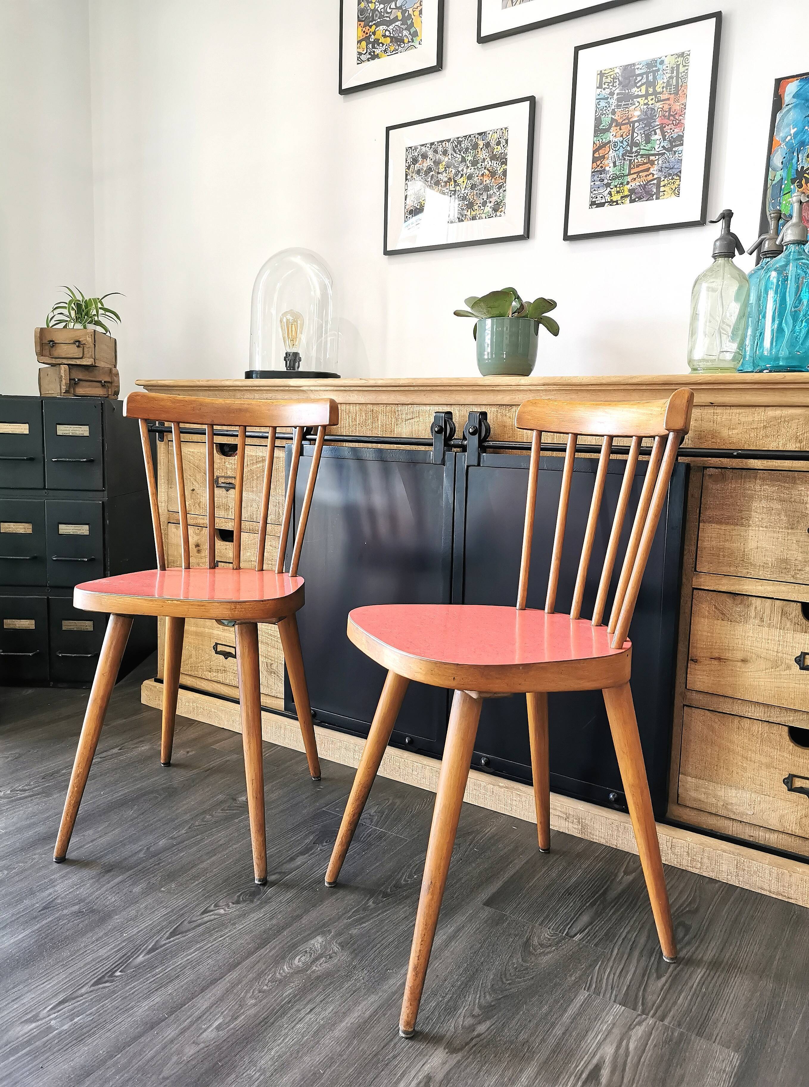 Paire de chaises bistrot Baumann