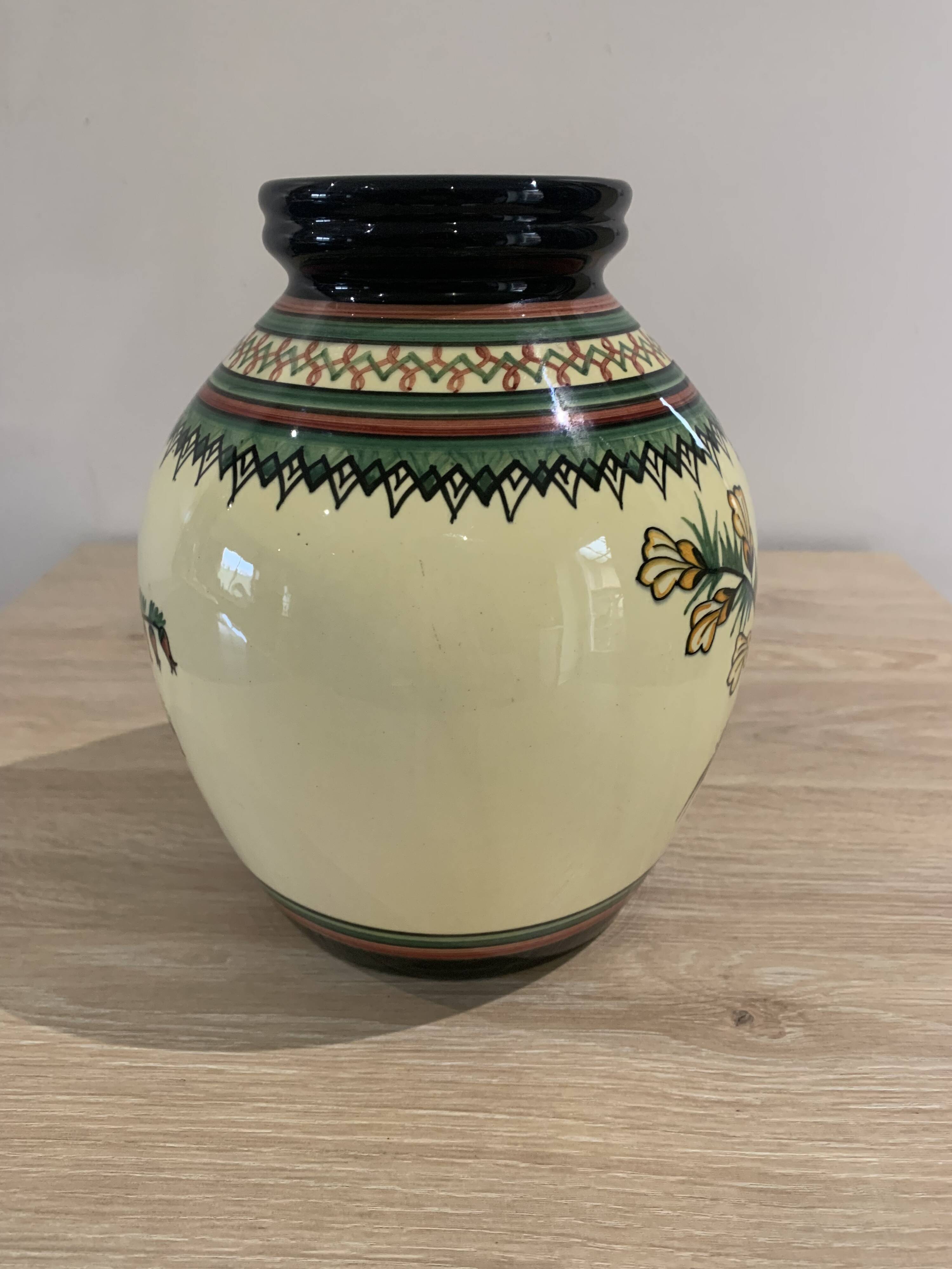 Henriot Quimper vase