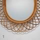Wall mirror with rattan frame, 1950s