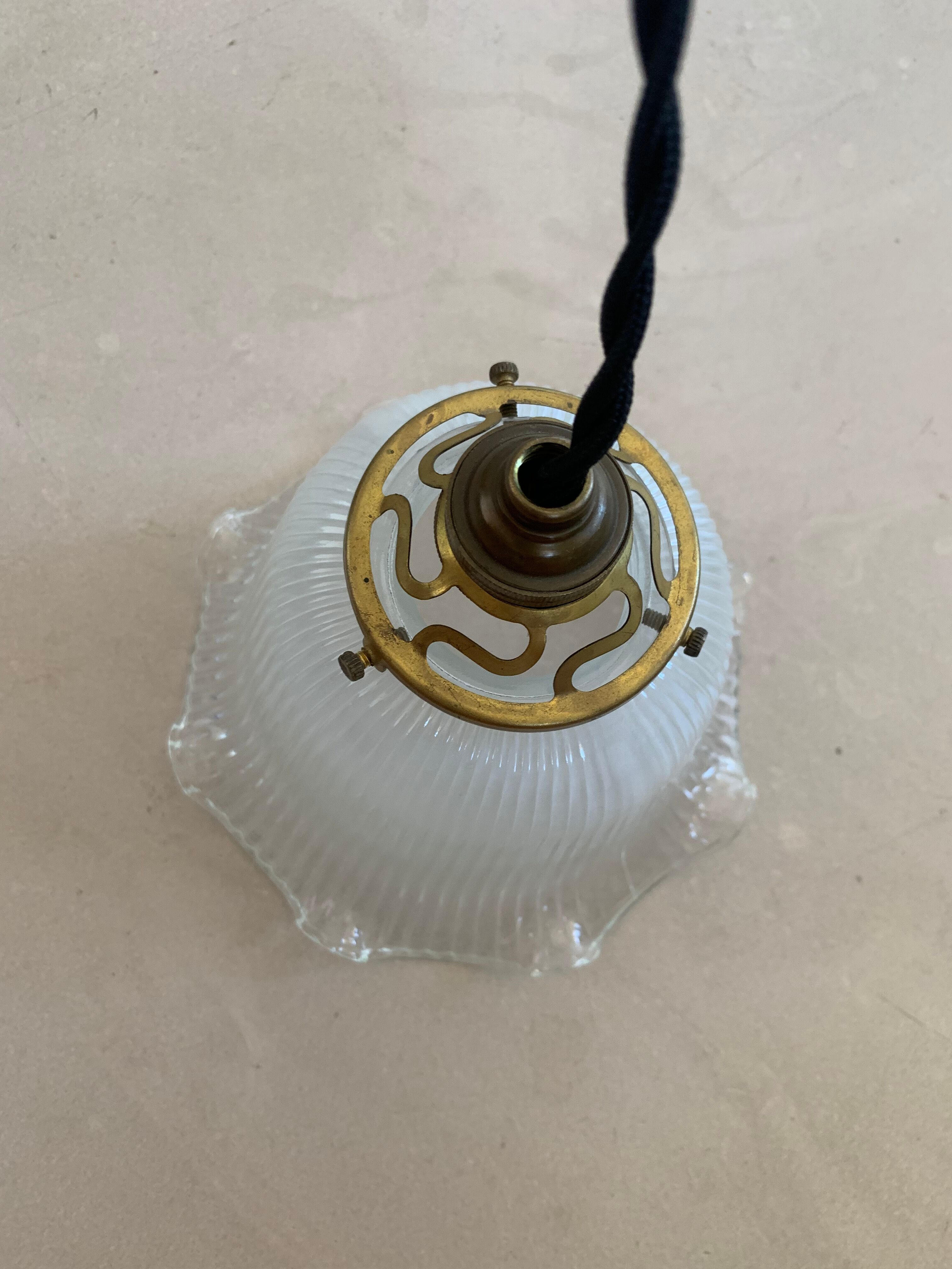 Old holophane lampshade