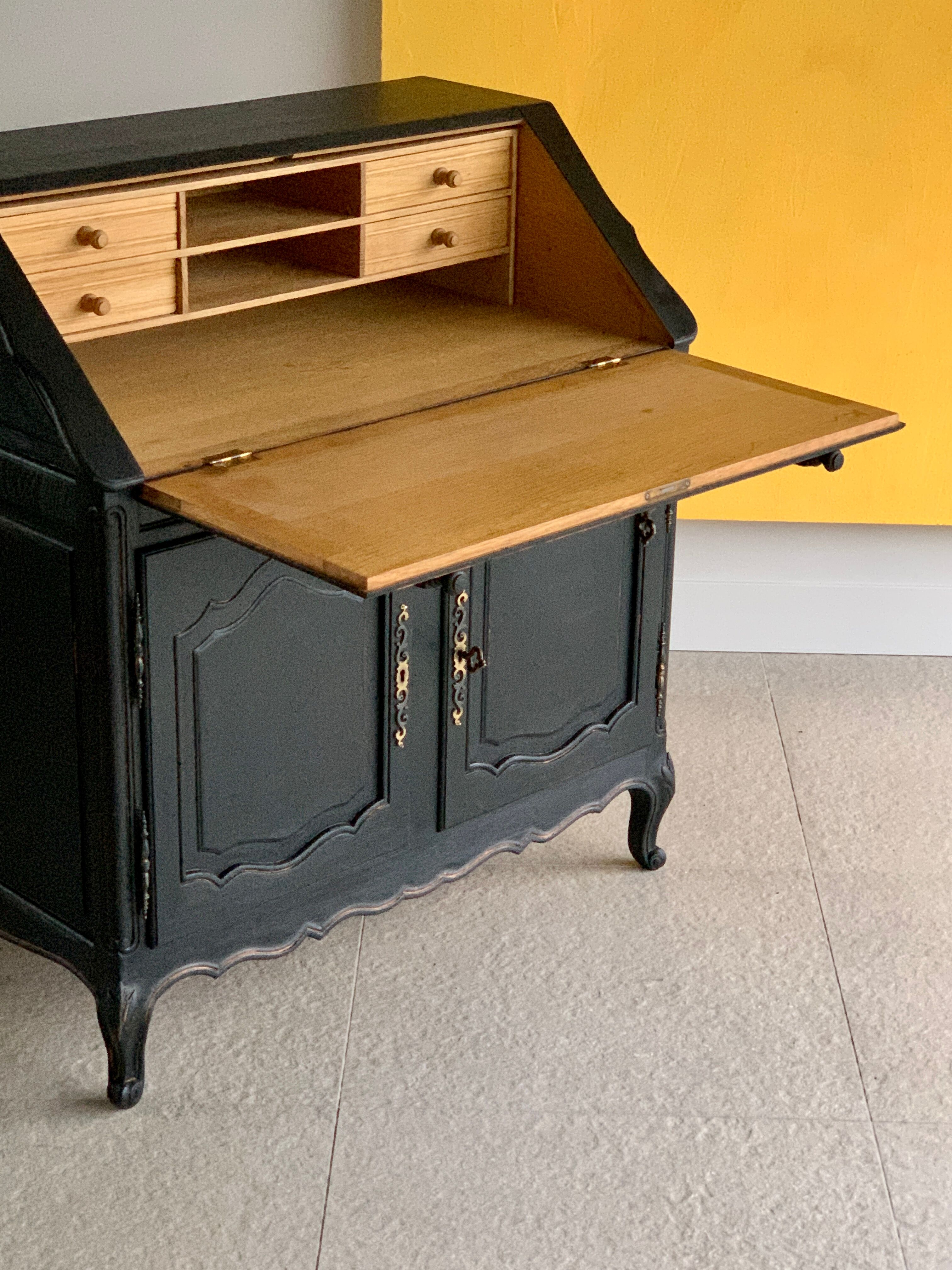 Vintage oak secretary