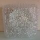 Structured /vintage square glass ceiling lamp 60s-70s