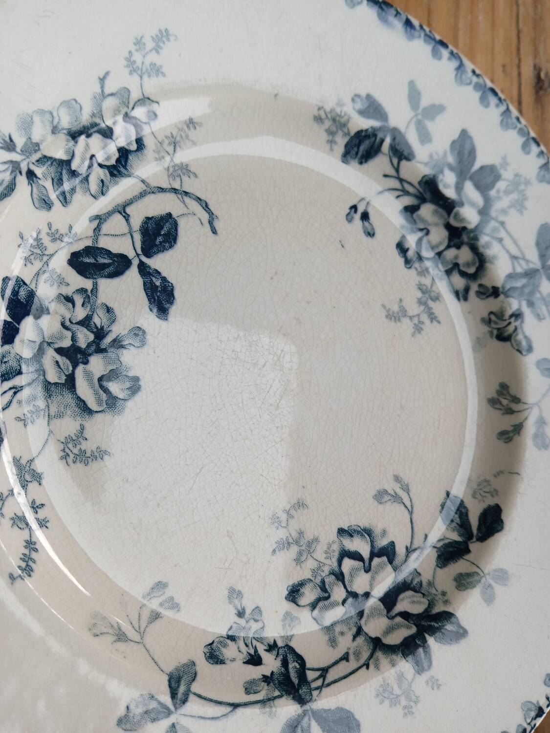 Set of 6 Terre de Fer plates, Acacia model