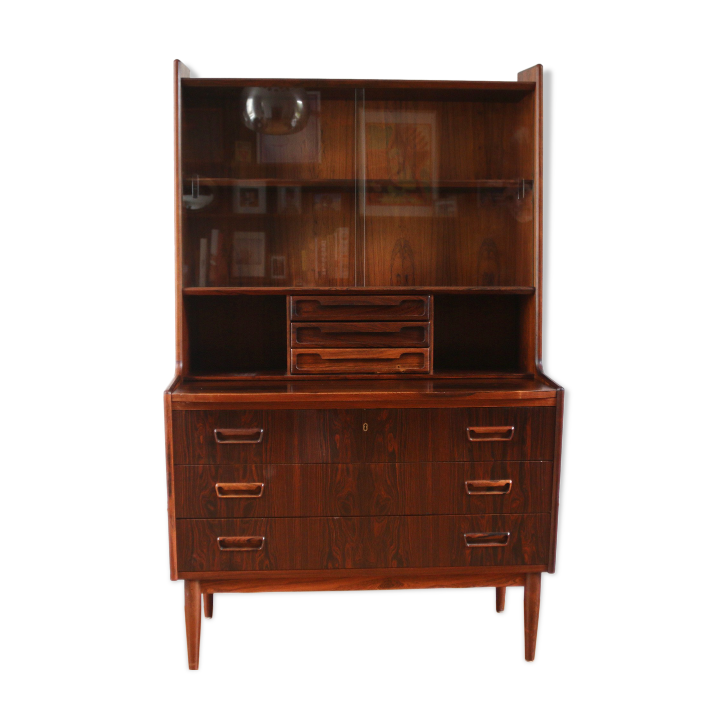 Scandinavian office library in Rio Rosewood, 1960