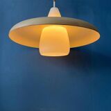 Vintage Louis Kalff Philips OVNI opaline glass pendant light