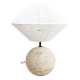 Travertine ball lamp