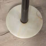 Lampadaire vintage des années 50 en onyx et laiton doré design italien