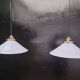 Opaline cone pendants