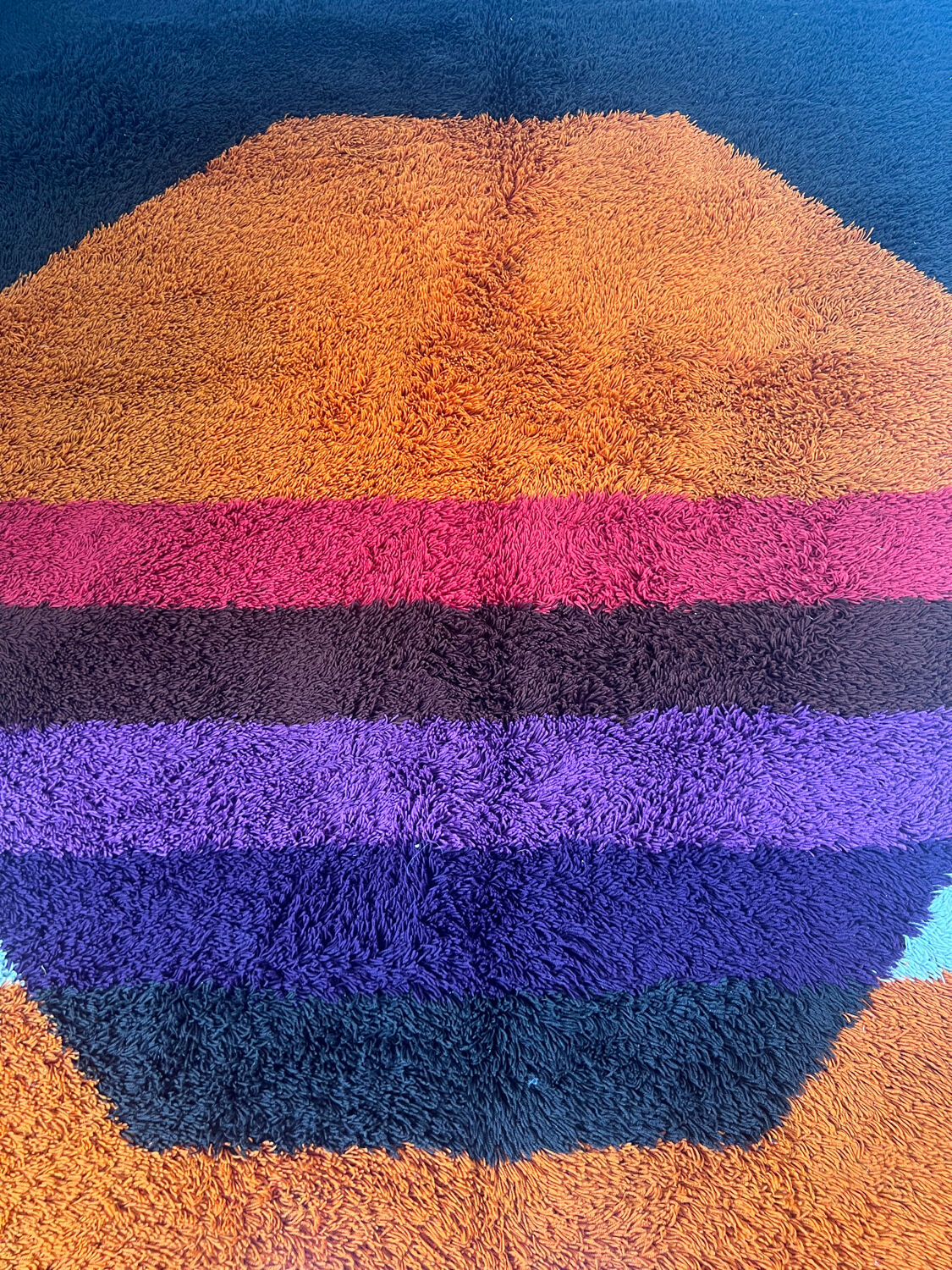 XXL DESSO carpet vintage pop art color from the 70s Scandinavian design Holland