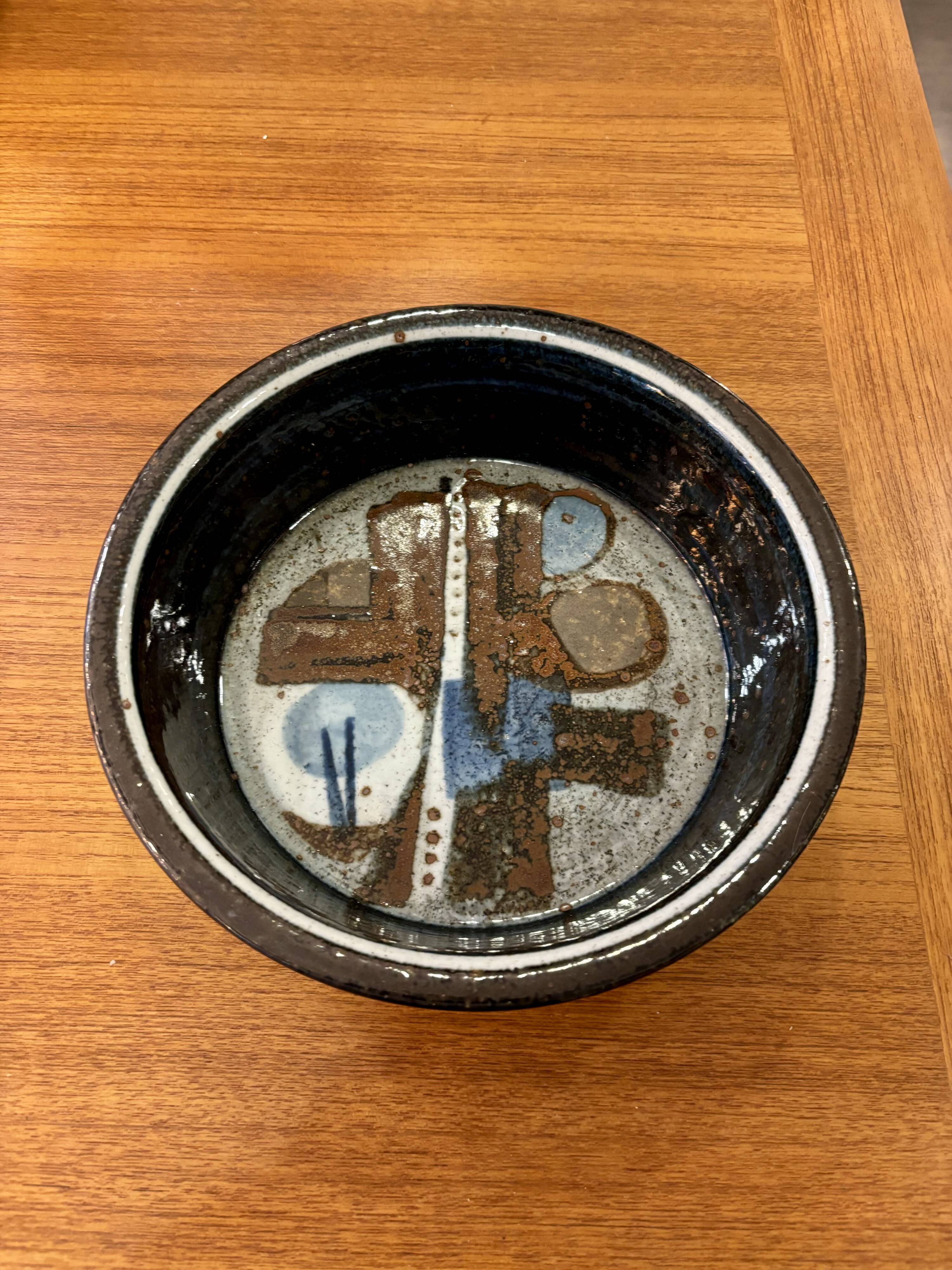 Bol / Plat Céramique d'art - Drejargruppen, Rörstrand, Suède, 1976