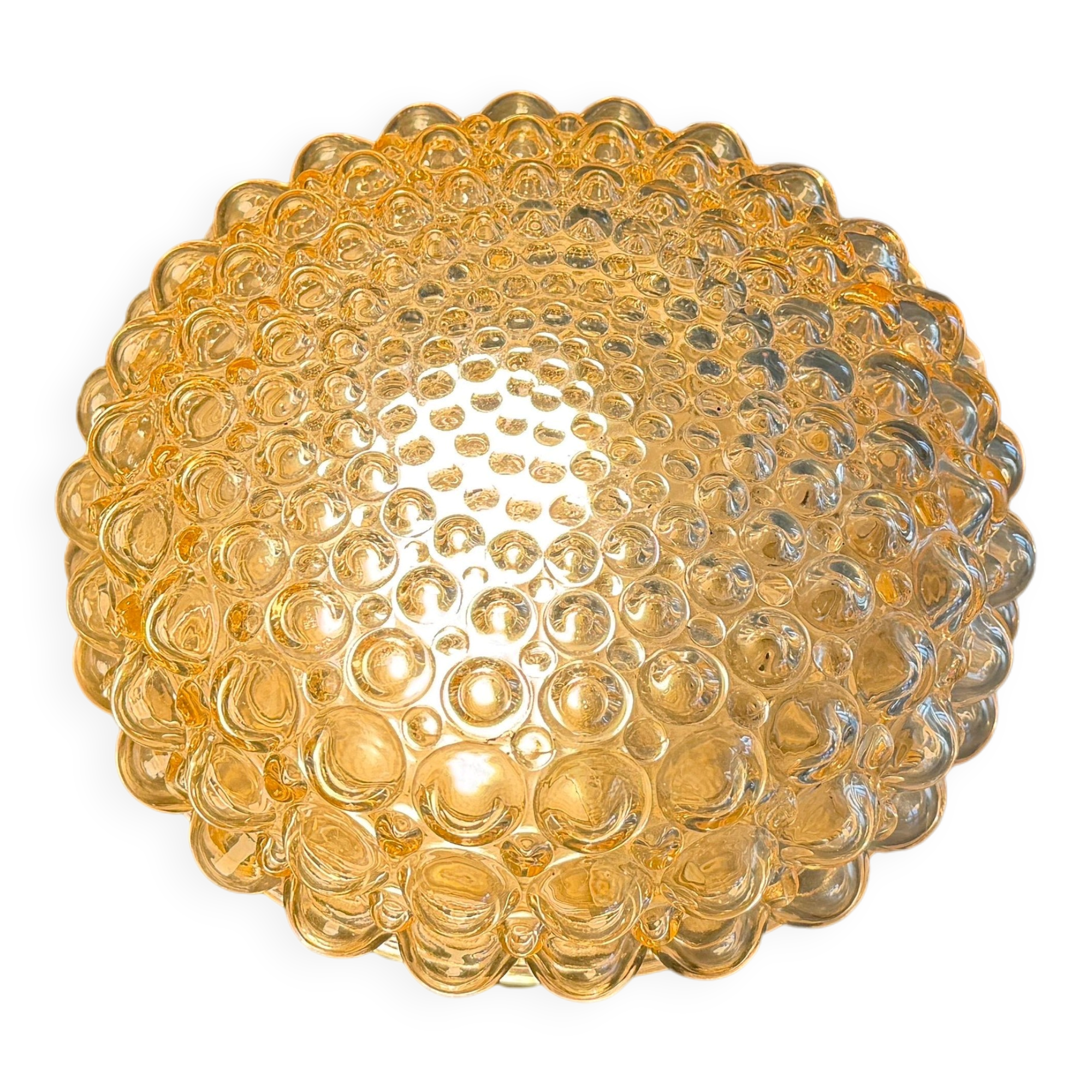 Boom 665 Model Bubble Glass Flush Mountains by Bega Limburg, 1960s, Germany