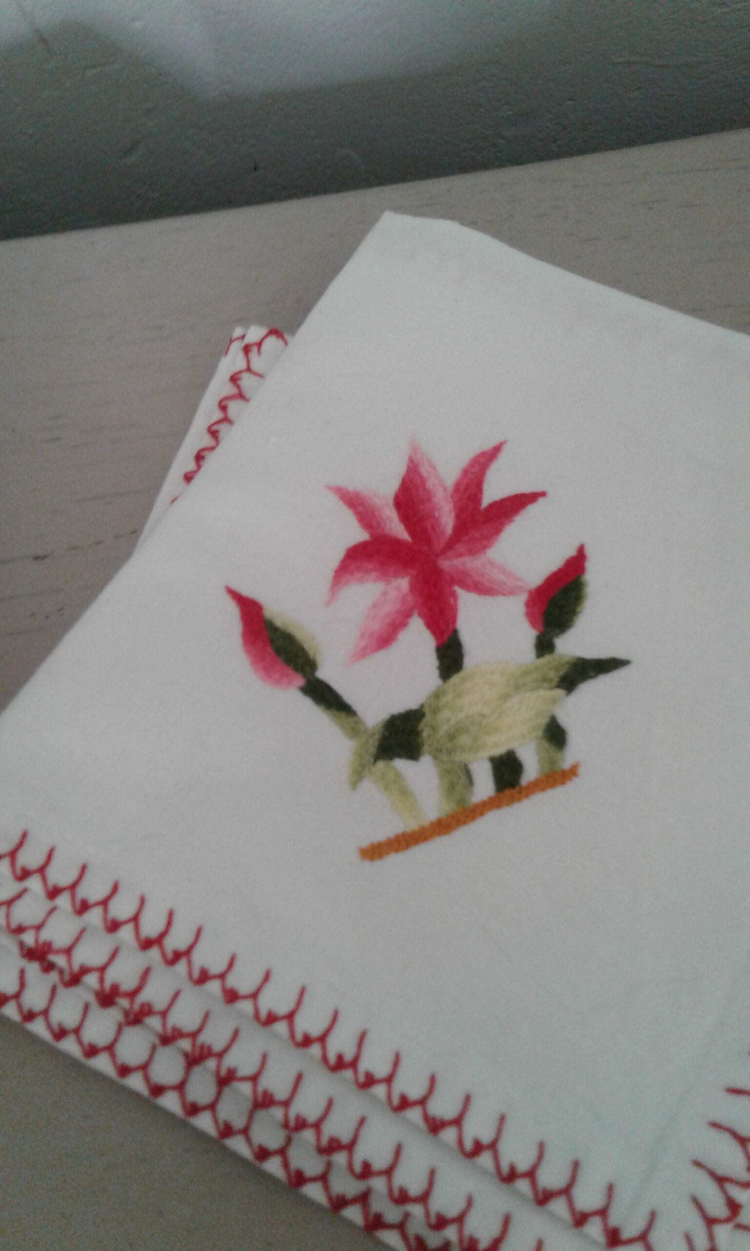 Lot of eight embroidered towels