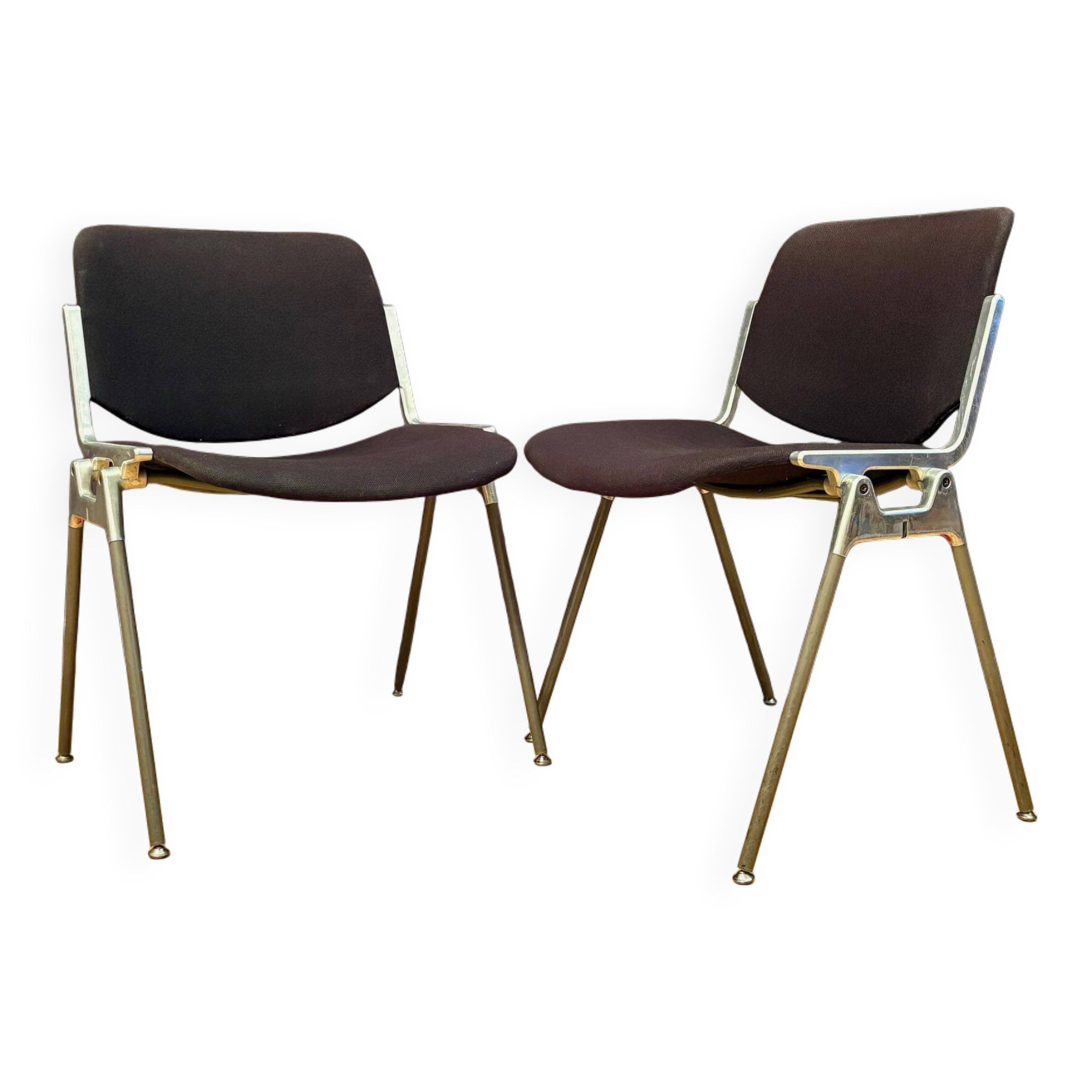 Pair of DSC 106 chairs designed by Giancarlo Piretti, Anonima Castelli, Ita