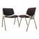 Pair of DSC 106 chairs designed by Giancarlo Piretti, Anonima Castelli, Ita