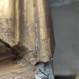 Antique small golden mirror louis philippe