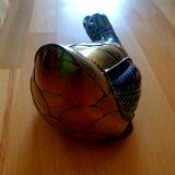Brass duck and ceramics