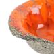 Jan Van Erp Earthenware Ashtray Vide Poche Orange Fat Lava 15cm
