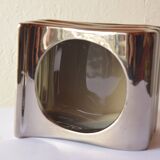 Vintage mercury glass flower pot