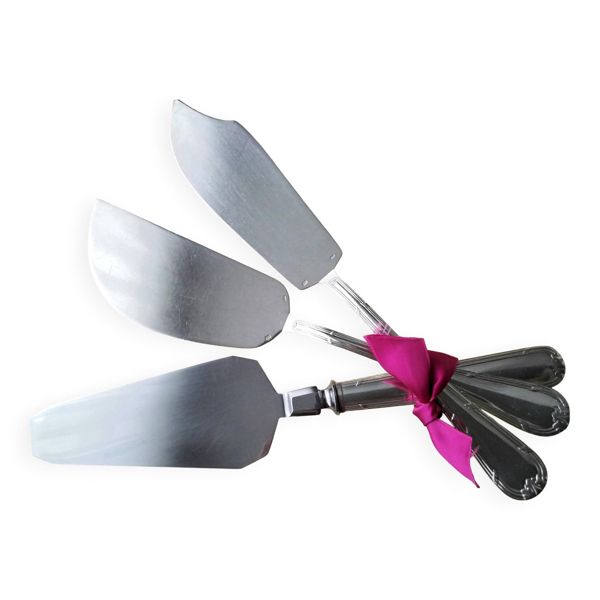 Set of 3 silver-plated serving utensils