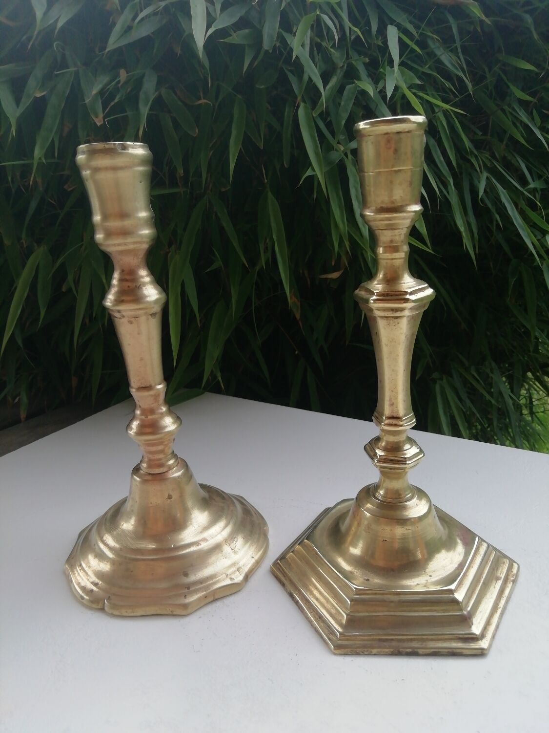 Pair of candle holders