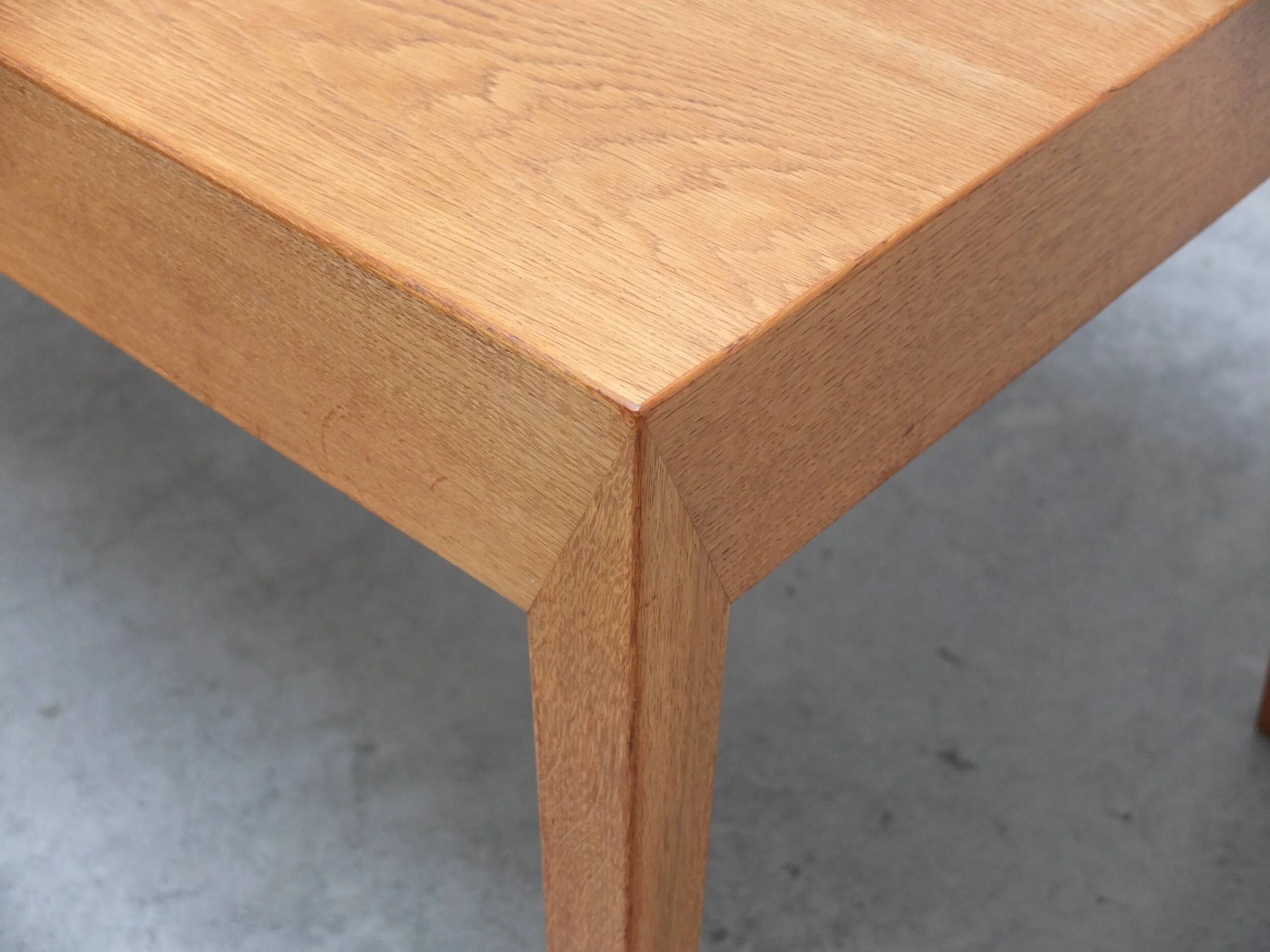 Freestanding 'Model 36' desk in oak by Severin Hansen for Haslev, 1958