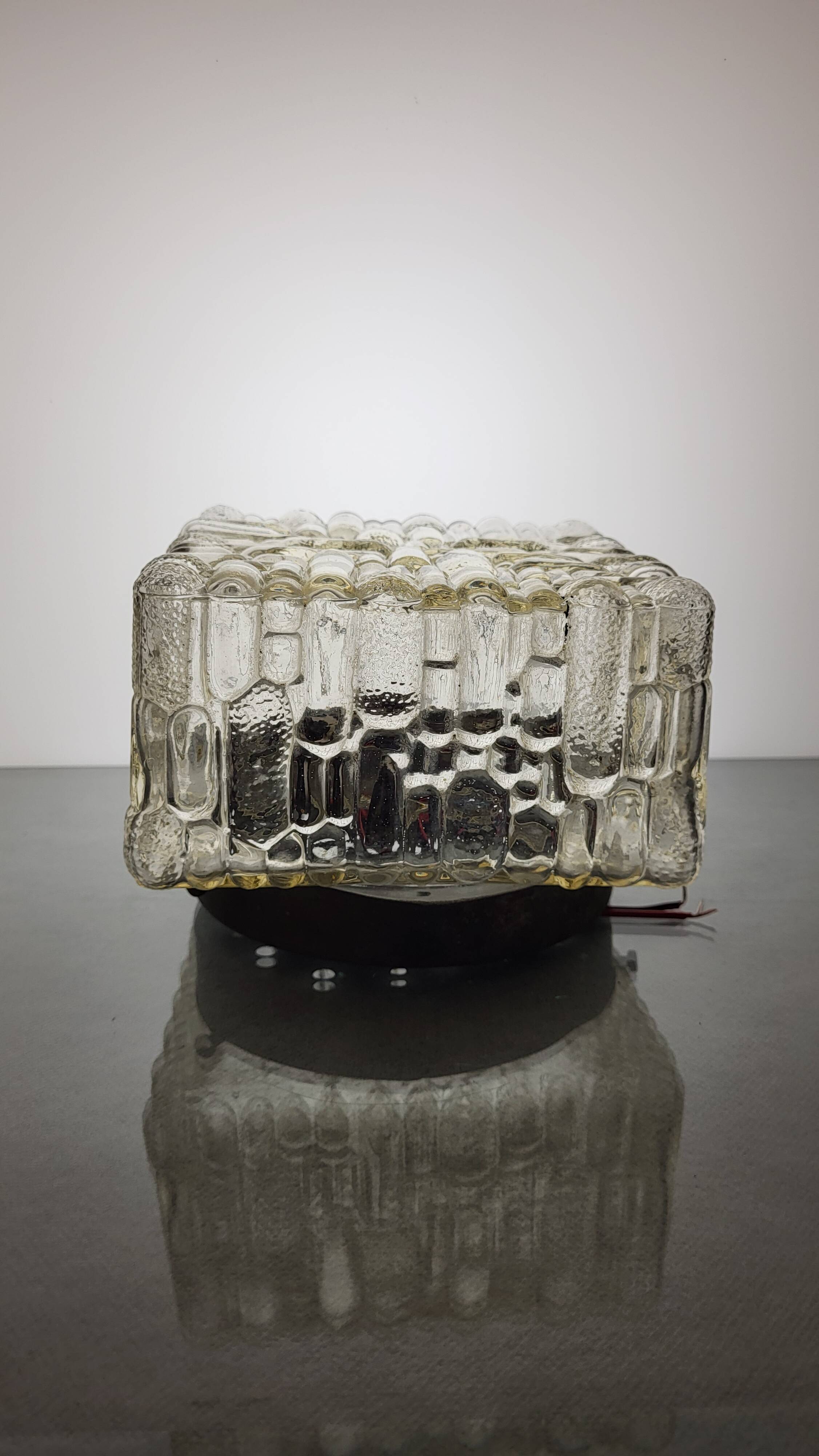 Glass ceiling light 1950s
