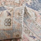 7x10 Turkish Classic Pattern Blue Beige Vintage Rug, 210x324Cm