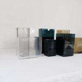 Midcentury Modern collection of ten "Ice" vases by Gullaskruf, Sweden, 1960s.